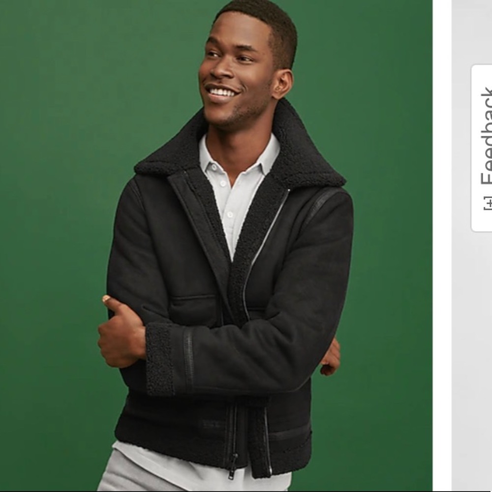 Express NWT Sherpa lined aviator jacket